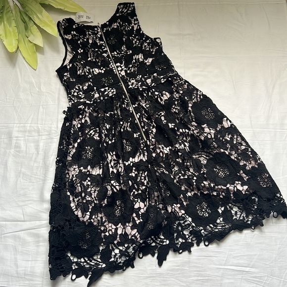 NWT Ricki’s Crochet Lace Fit and Flare Dress - Picture 6 of 9